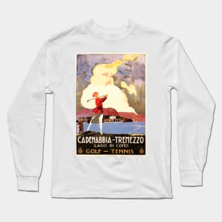 CADENABBIA TREMEZZO For Golf Tennis ENIT Retro Italy Travel Long Sleeve T-Shirt